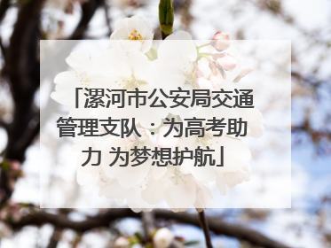 漯河市公安局交通管理支队：为高考助力 为梦想护航