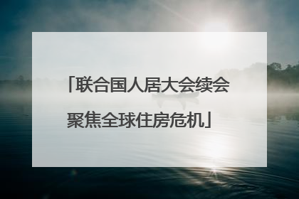 联合国人居大会续会聚焦全球住房危机