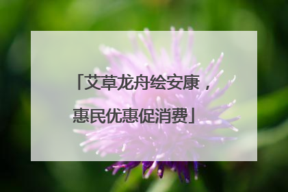 艾草龙舟绘安康，惠民优惠促消费
