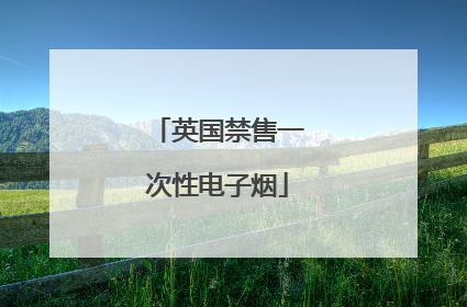 英国禁售一次性电子烟