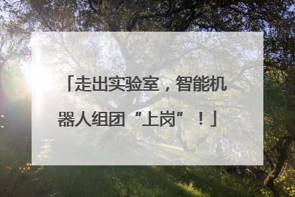 走出实验室，智能机器人组团“上岗”！
