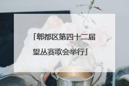 郫都区第四十二届望丛赛歌会举行