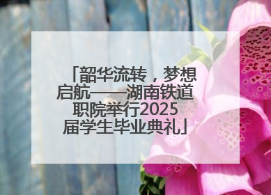 韶华流转，梦想启航——湖南铁道职院举行2025届学生毕业典礼