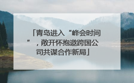 青岛进入“峰会时间”，敞开怀抱邀跨国公司共谋合作新局