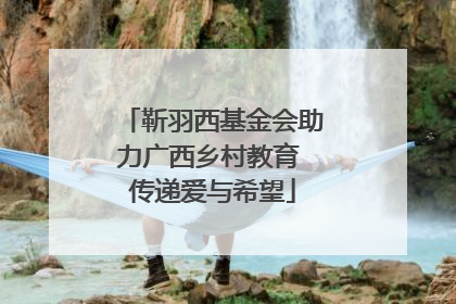 靳羽西基金会助力广西乡村教育 传递爱与希望