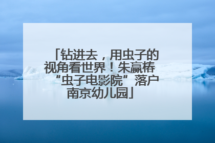 钻进去，用虫子的视角看世界！朱赢椿“虫子电影院”落户南京幼儿园