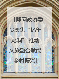 隆回政协委员聚焦“亿年龙洞” 推动文旅融合赋能乡村振兴