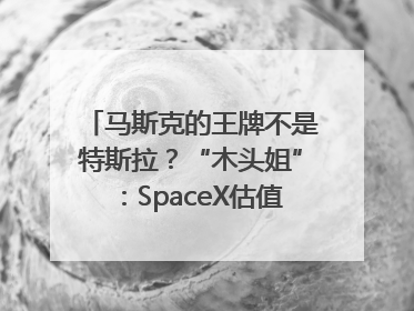 马斯克的王牌不是特斯拉？“木头姐”：SpaceX估值五年后可达2.5万亿美元！