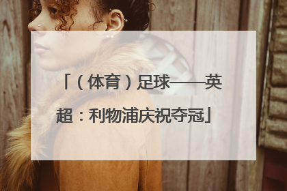 （体育）足球——英超：利物浦庆祝夺冠