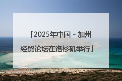 2025年中国－加州经贸论坛在洛杉矶举行