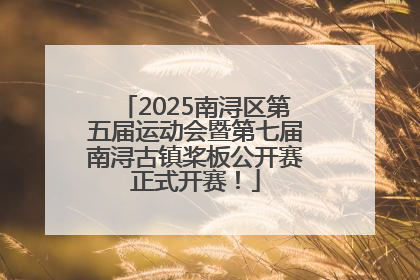 2025南浔区第五届运动会暨第七届南浔古镇桨板公开赛正式开赛！