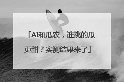 AI和瓜农，谁挑的瓜更甜？实测结果来了