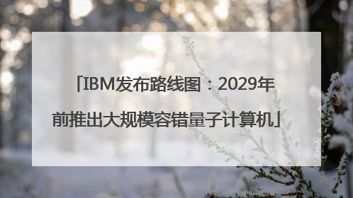 IBM发布路线图：2029年前推出大规模容错量子计算机